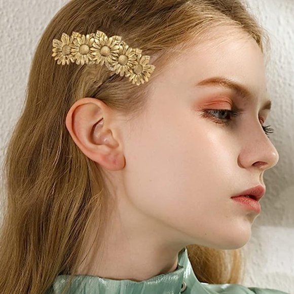 Anthropologie Accessories - NEW! 🌻 Sunflowers Gold Hair Clip